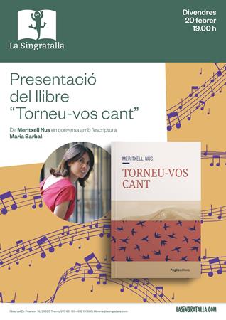 Presentació del llibre "Torneu-vos cant" de Meritxell Nus | Llibreria Online de Tremp