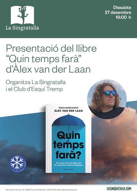 Presentació del llibre "Quin temps farà?"de l'Àlex van der Laan | 