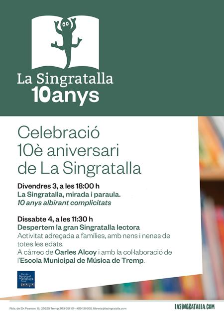 Celebració del 10è aniversari de La Singratalla | Llibreria Online de Tremp