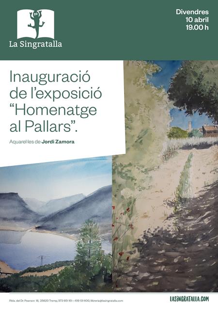 Inauguració de l'exposició "Homenatge al Pallars" d'aquarel·les de Jordi Zamora | Llibreria Online de Tremp