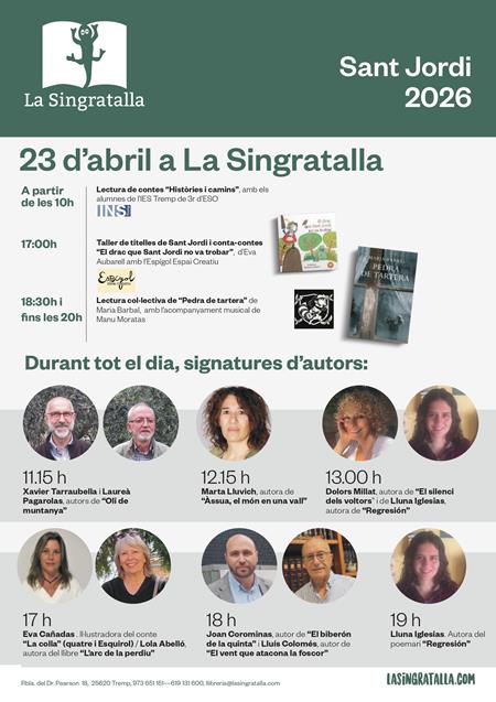 Diada de Sant Jordi 2026: llibres, roses i moments per recordar | Llibreria Online de Tremp