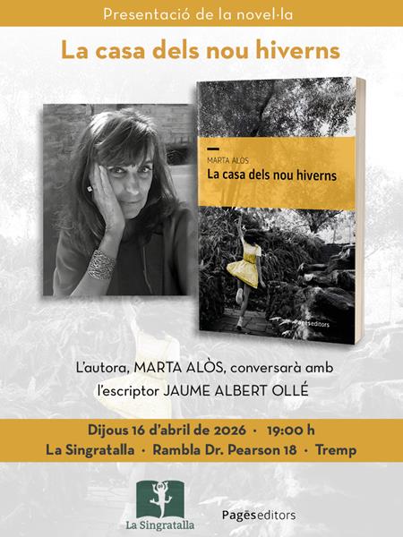 Presentació del llibre "La casa dels nou hiverns" de Marta Alòs | Llibreria Online de Tremp