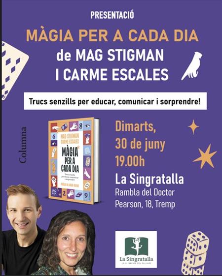 Presentació del llibre "Màgia per a cada dia" de Mag Stigman i Carme Escales | Llibreria Online de Tremp