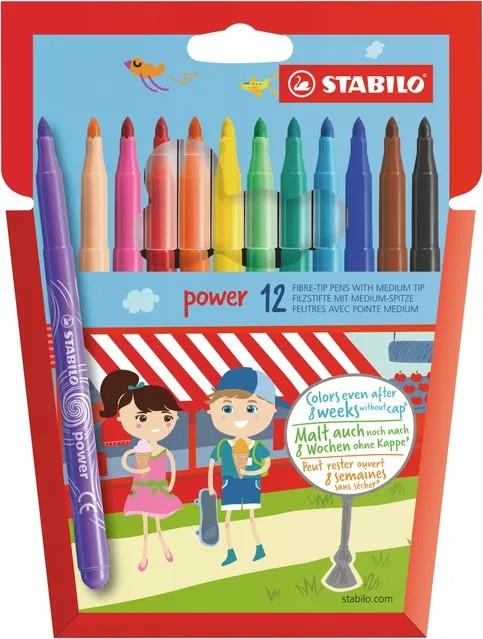 STABILO POWER ESTOIG DE 12 COLORS | 3168070280122 | Llibreria Online de Tremp