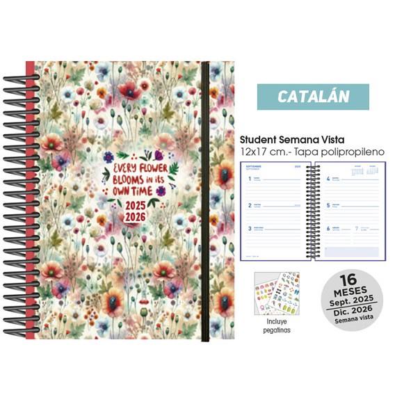 AGENDA ESCOLAR 25/26 CAT. POLIP. BLOSSOM | 8412885249320
