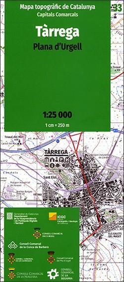 MAPA TOPOGRÀFIC DE CATALUNYA 1:25 000. CAPITALS COMARCALS 33 - TÀRREGA (2A EDICI | 9788418601996