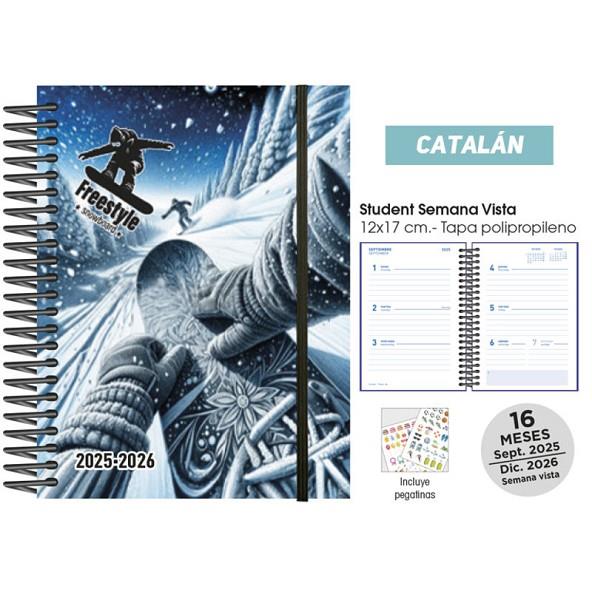 AGENDA ESCOLAR 25/26 CAT. POLIP. RIDERS SNOW | 8412885249344 | Llibreria Online de Tremp