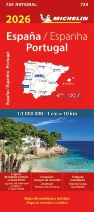 MAPA NATIONAL ESPA¥A/PORTUGAL 11734 | 9782067270343