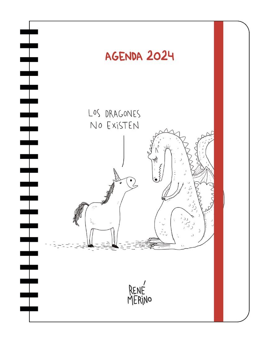 AGENDA ANUAL SEMANAL 2024 RENÉ MERINO | 9788418195952 | MERINO, RENÉ | Llibreria Online de Tremp
