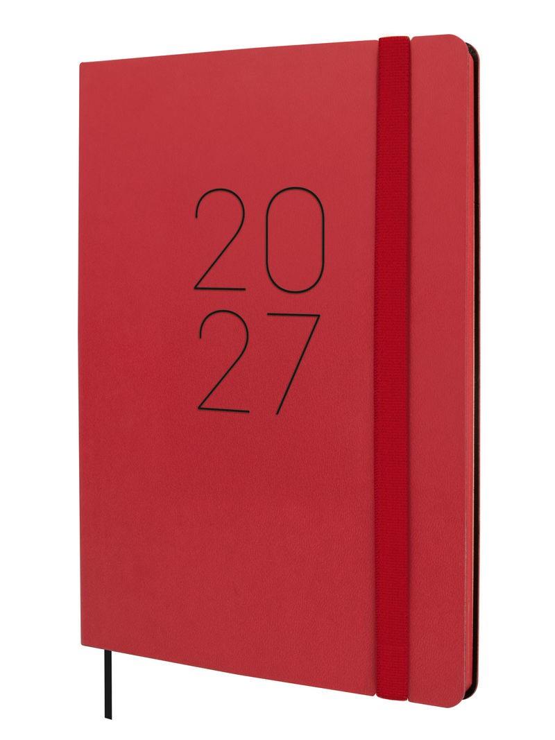 AGENDA LLISA 2027 SETMANA VISTA VERTICAL VERMELL L | 8422952428145