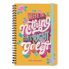 AGENDA ESPIRAL PETITA DIA VISTA "WHEN NOTHING GOES RIGHT GO LEFT" | 8051739302974