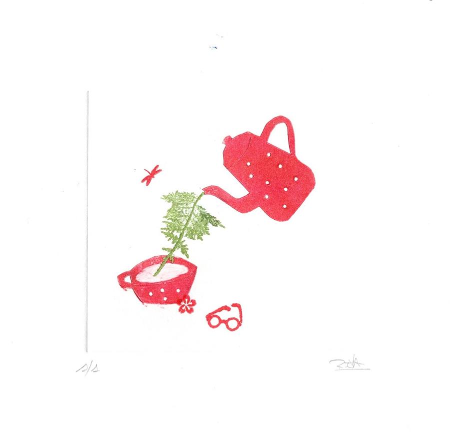 IL·LUSTRACIÓ UNA ROSA SOLA | ROSA EVA 18