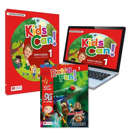 KIDS CAN! 1 PUPIL'S BOOK & EXTRAFUN: LIBRO DEL ALUMNO VERSIÓN MAYÚSCULA IMPRESO | 9781035103515 | OMEROND, MARK/SHAW, DONNA | Llibreria Online de Tremp