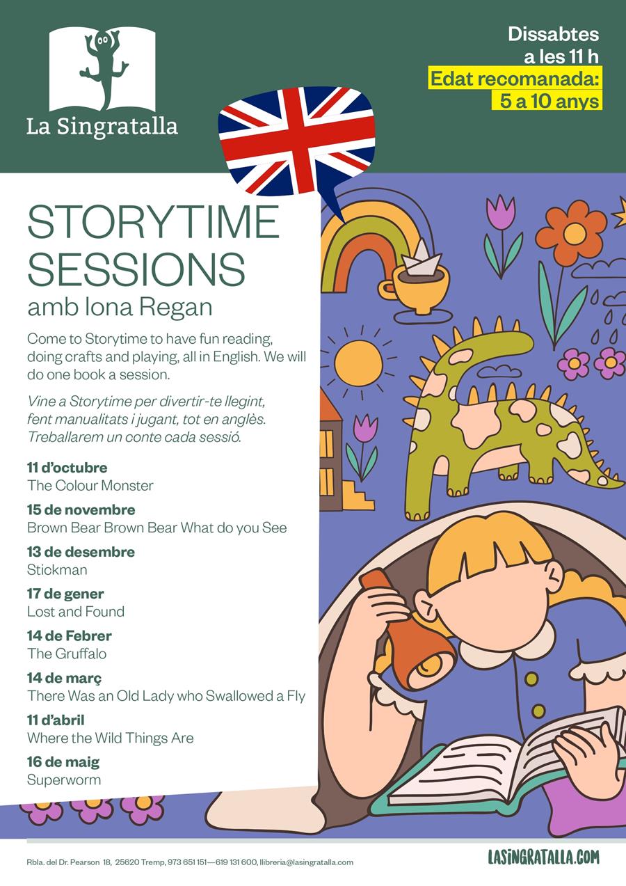 Storytime amb Iona Regan.  The Colour Monster.  - Llibreria Online de Tremp