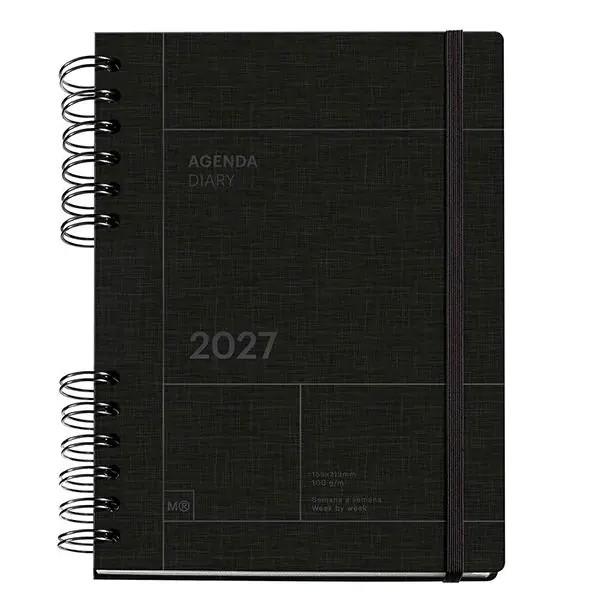 AGENDA ESPIRAL WIRE-O 2027 DIA VISTA NEGRE_CAST | 8422593346419 | Llibreria Online de Tremp