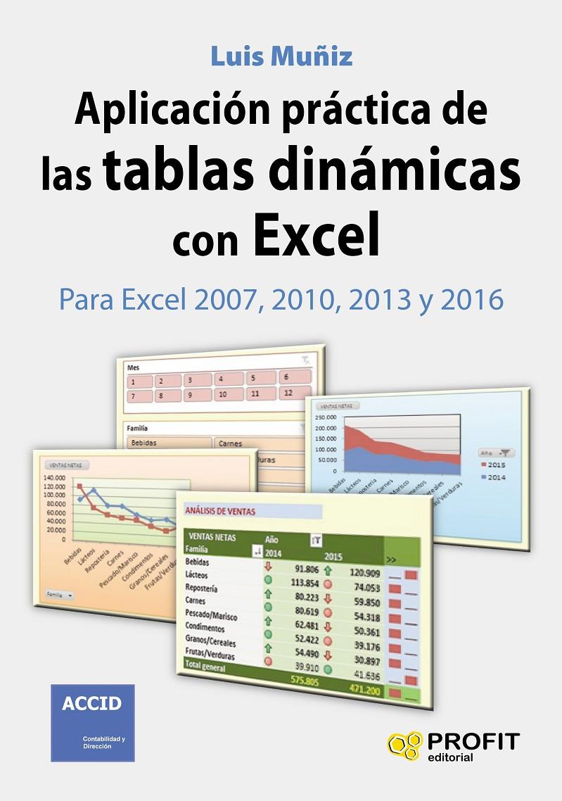 APLICACIÓN PRÁCTICA DE LAS TABLAS DINÁMICAS CON EXCEL | 9788416115969 | MUÑÍZ GONZÁLEZ, LUIS