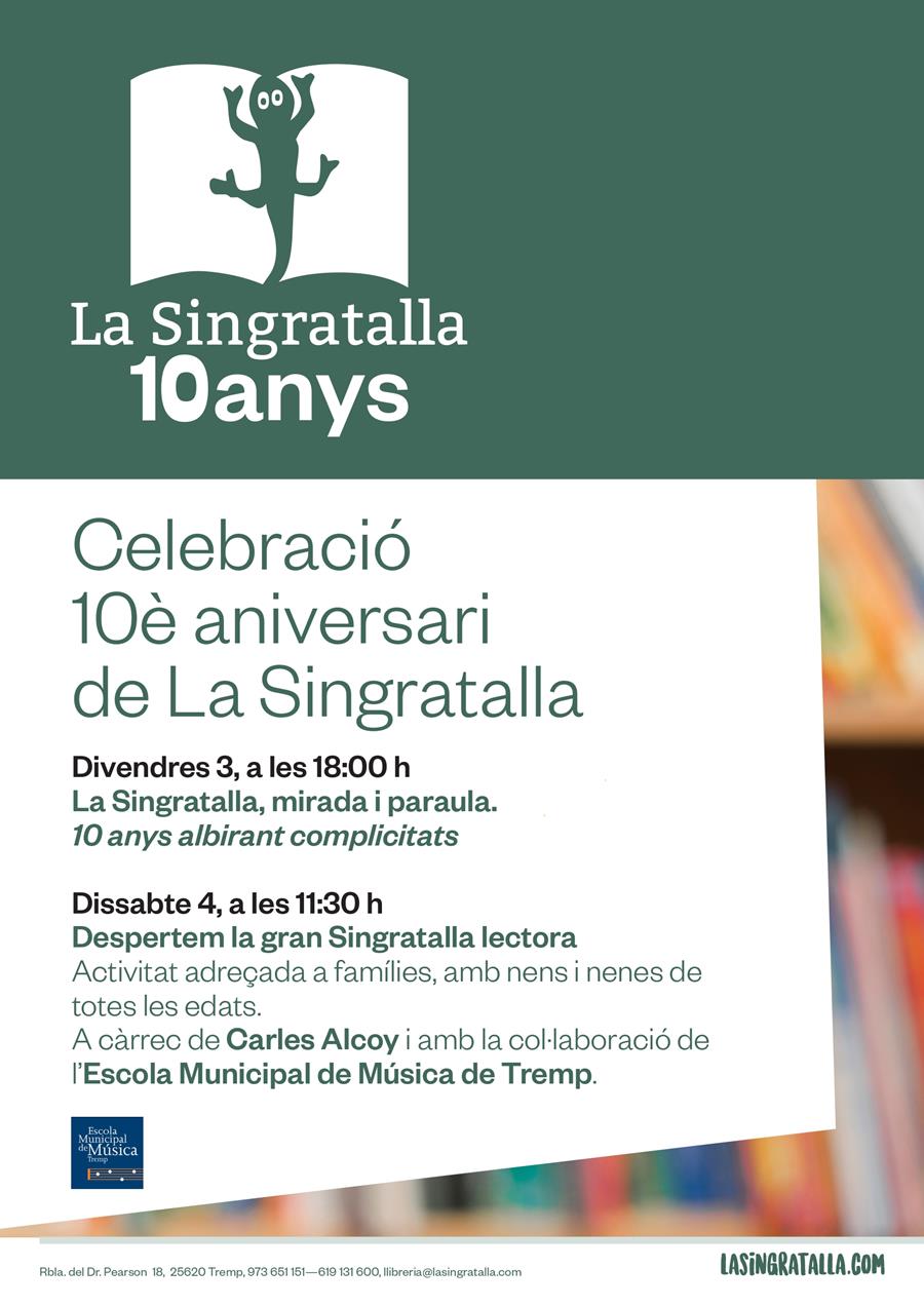 Celebració del 10è aniversari de La Singratalla - Llibreria Online de Tremp