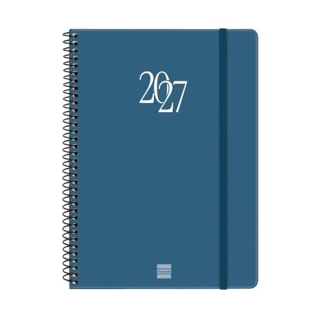 AGENDA ESPIRAL MY 2027 BLAU SETMANA VISTA HORITZONTAL | 8422952426165 | Llibreria Online de Tremp