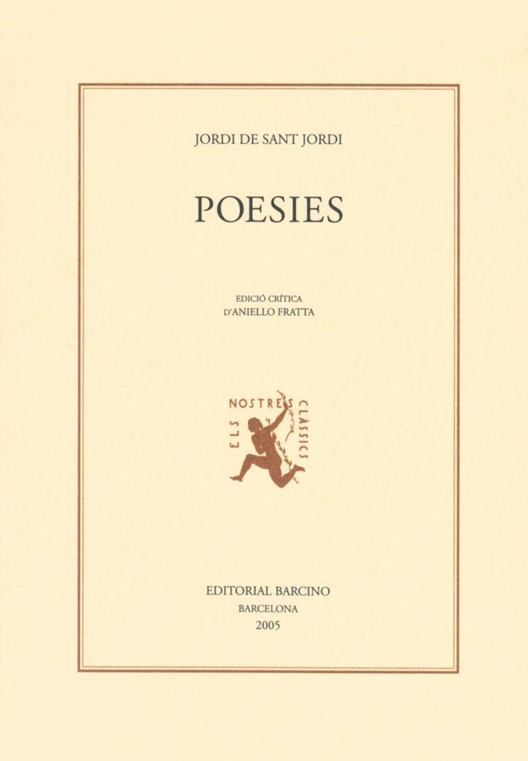 POESIES | 9788472267169 | SANT JORDI, JORDI DE | Llibreria Online de Tremp
