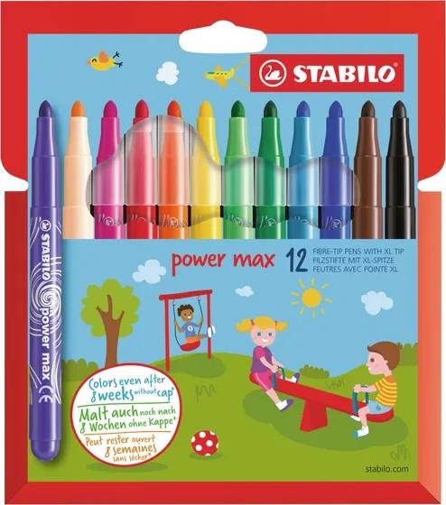 STABILO POWER MAX ESTOIG DE 12 COLORS | 3168070980121 | Llibreria Online de Tremp