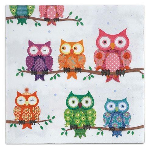 NAPKINS OWLS | 4103070075568 | Llibreria Online de Tremp