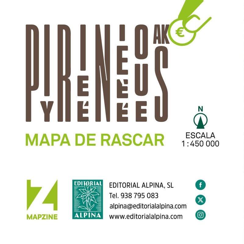 PIRINEOS - MAPA DE RASCAR | 9788470111716 | Llibreria Online de Tremp