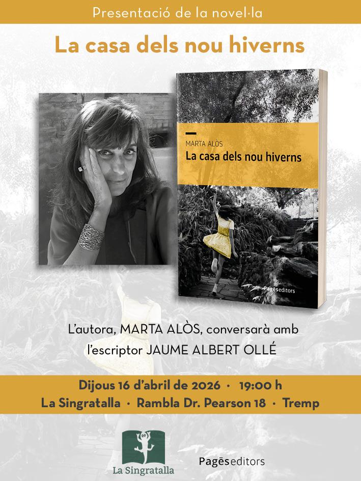 Presentació del llibre "La casa dels nou hiverns" de Marta Alòs - Llibreria Online de Tremp