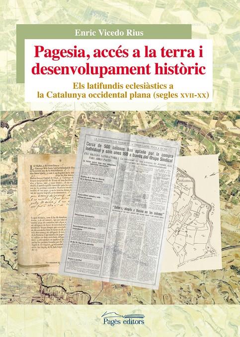 PAGESIA, ACCÉS A LA TERRA I DESENVOLUPAMENT HISTÒRIC | 9788499757001 | VICEDO RIUS, ENRIC