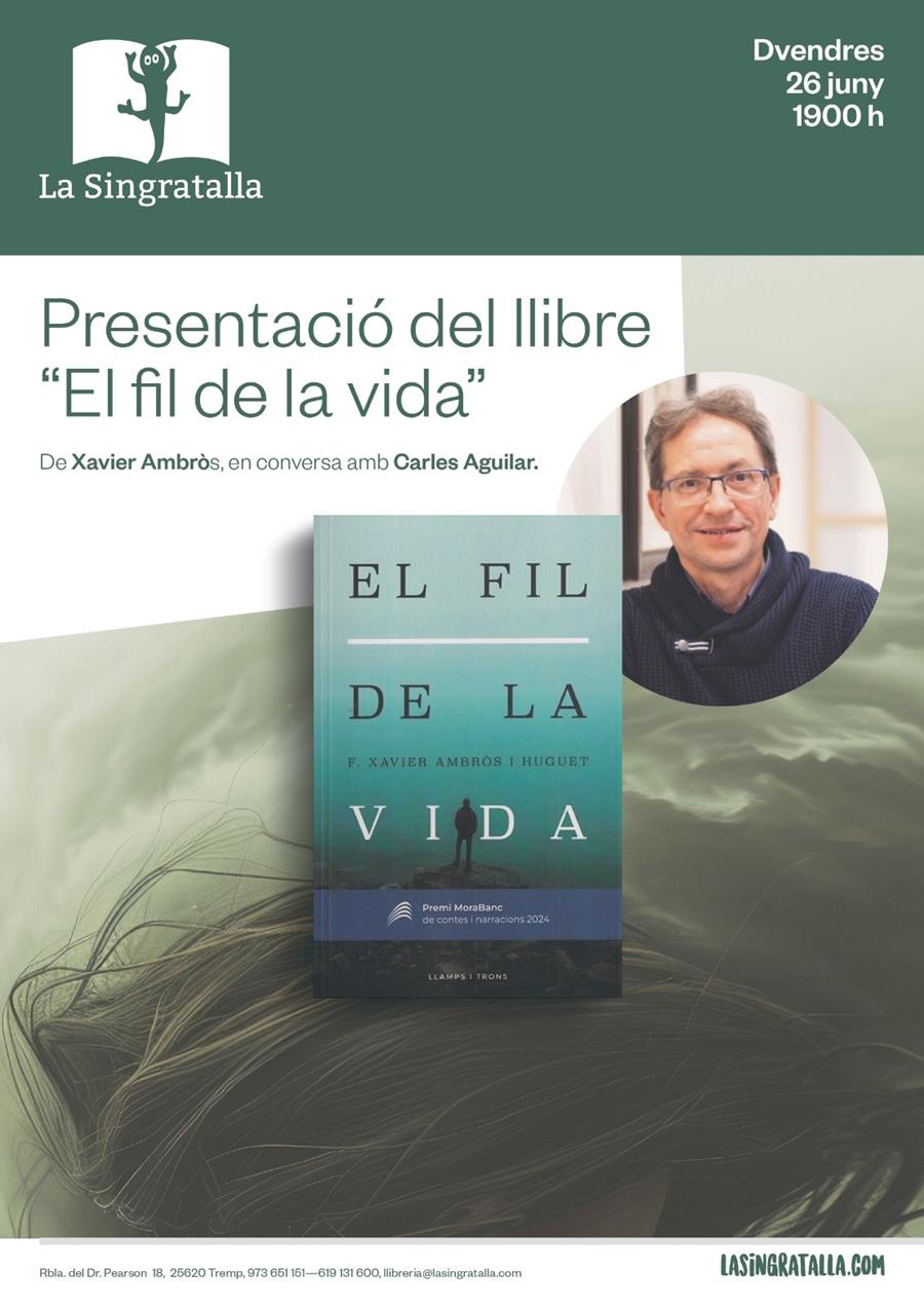 Presentació del llibre "El fil de la vida" de Xavier Ambròs - Llibreria Online de Tremp
