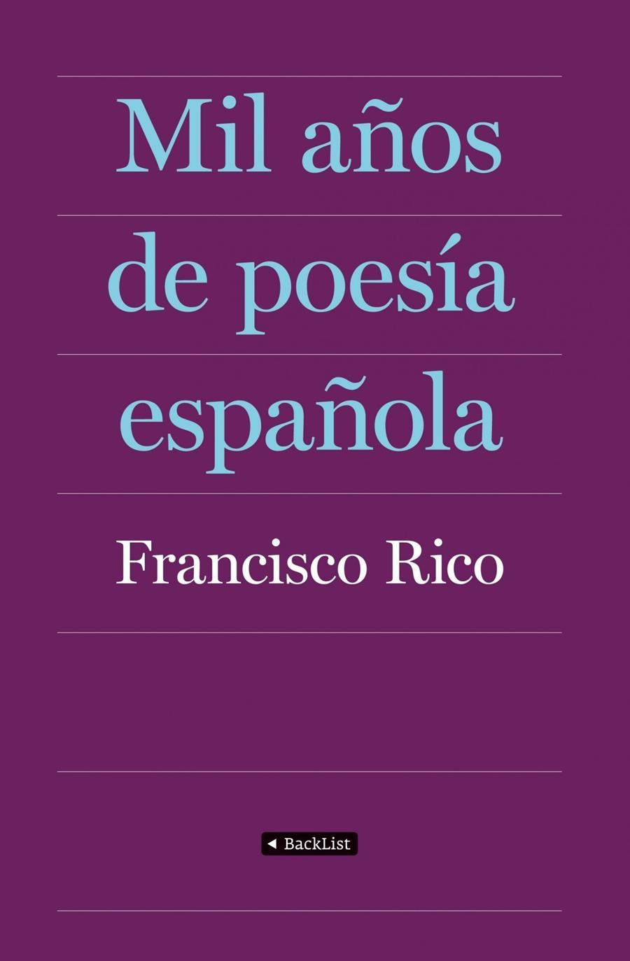 MIL AÑOS DE POESÍA ESPAÑOLA | 9788408087403 | RICO, FRANCISCO | Llibreria Online de Tremp