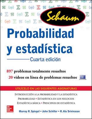 PROBABILIDAD Y ESTADÍSTICA SCHAUM | 9786071511881 | Llibreria Online de Tremp