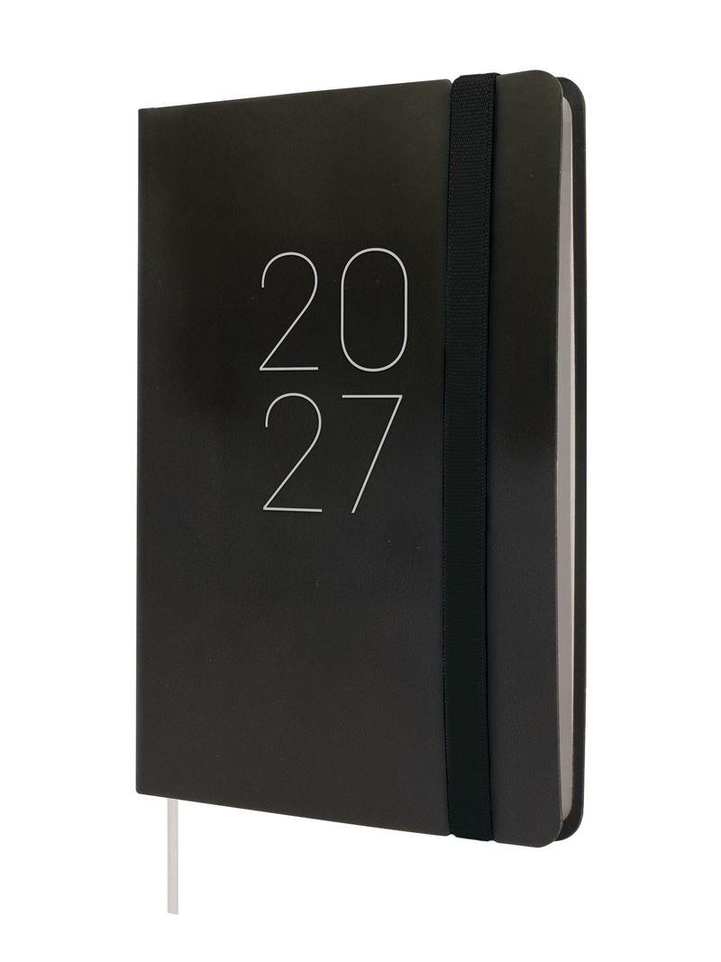 AGENDA LLISA SETMANA VISTA HORITZONTAL NEGRE M | 8422952428190