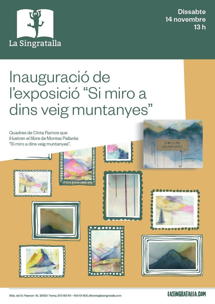nauguració de l’exposició de Cinta Ramos "Si miro a dins veig muntanyes" - Llibreria Online de Tremp