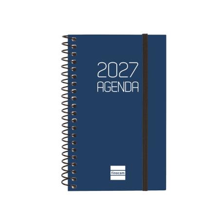 AGENDA ESPIRAL OPAQUE 2027 BLAU SETMANA VISTA HORITZONTAL | 8422952427681 | Llibreria Online de Tremp