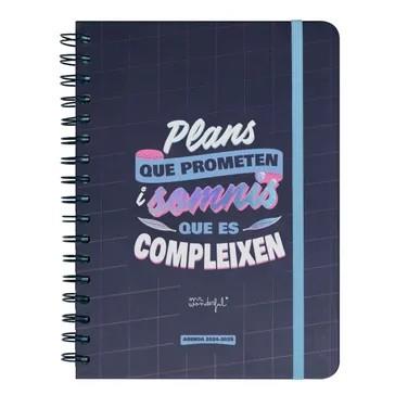 AGENDA WONDER PETITA 2024 2025 SETMANAL "PLANES QUE PROMETEN SUEÑOS QUE SE CUMPLEN" | 8445641045126