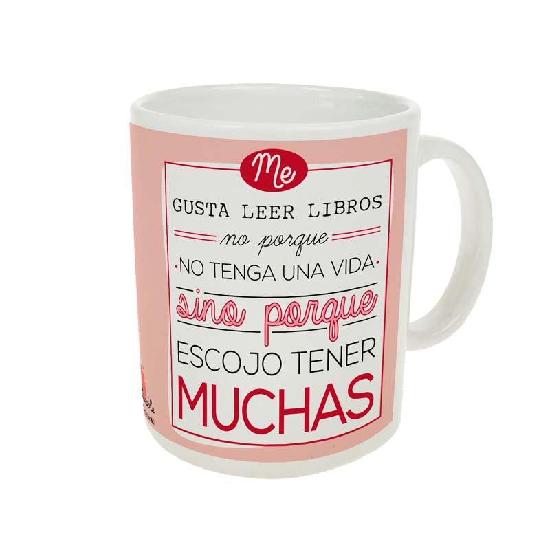 TAZA ME GUSTA LEER LIBROS... | 8430269101750