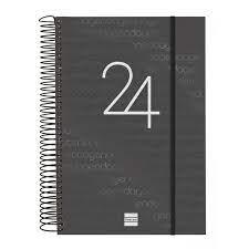 AGENDA ANUAL 2024 PAGINA DIA E11 1DP NEGRE | 8422952370420 | Llibreria Online de Tremp