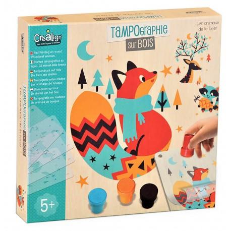 TAMPONS SOBRE FUSTA ANIMALS DEL BOSC | 3760119713143 | Llibreria Online de Tremp
