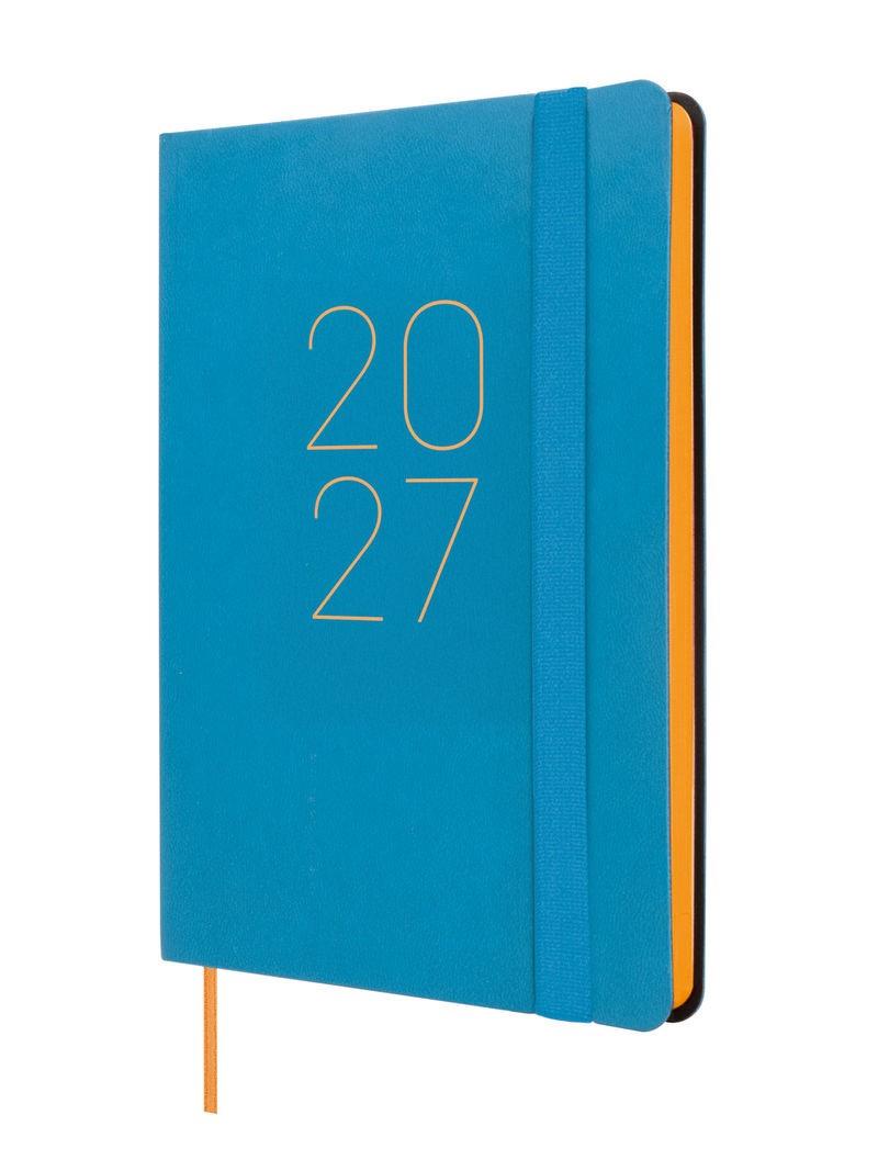 AGENDA LLISA 2027 SETMANA VISTA HORITZONTAL BLAU M | 8422952428213