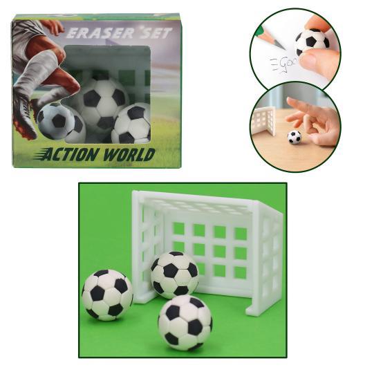 JOC DE GOMES D’ESBORRAR DE FUTBOL ACTION WORLD | 4010070636555 | Llibreria Online de Tremp