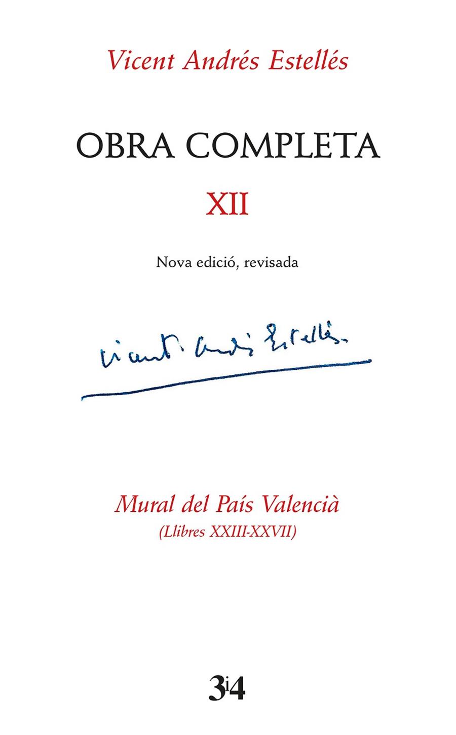 OBRA COMPLETA REVISADA, VOLUM 12 | 9788417469894 | ANDRÉS ESTELLÉS, VICENT | Llibreria Online de Tremp