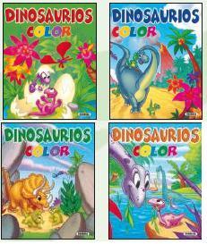DINOSAURIOS COLOR (4 TÍTULOS) | 9788430522422 | SUSAETA, EQUIPO