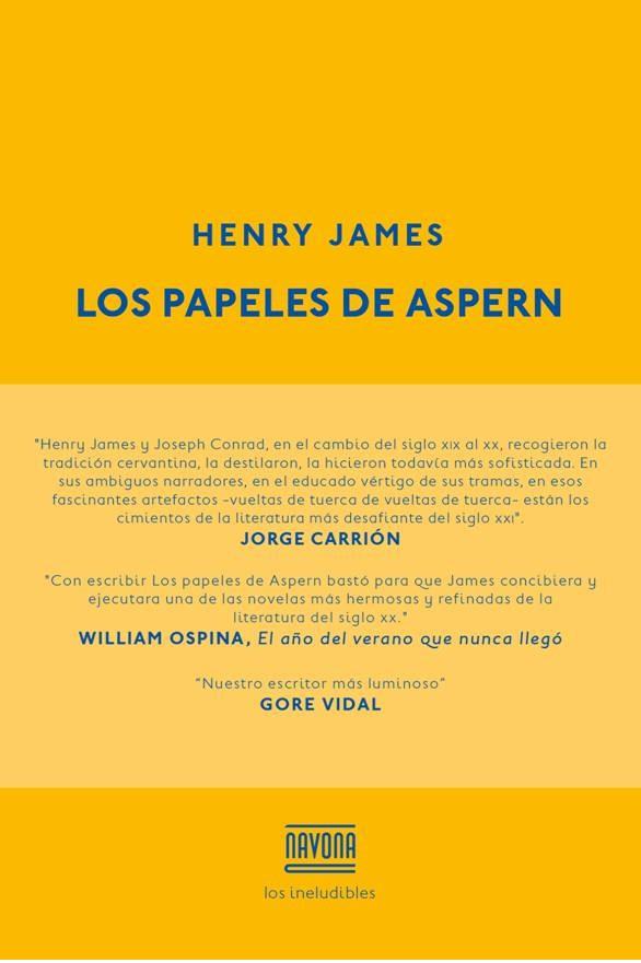 LOS PAPELES DE ASPERN | 9788416259229 | JAMES, HENRY | Llibreria Online de Tremp