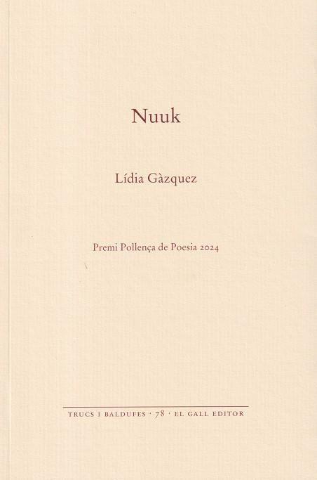 NUUK | 9788419321404 | GÀZQUEZ, LÍDIA | Llibreria Online de Tremp