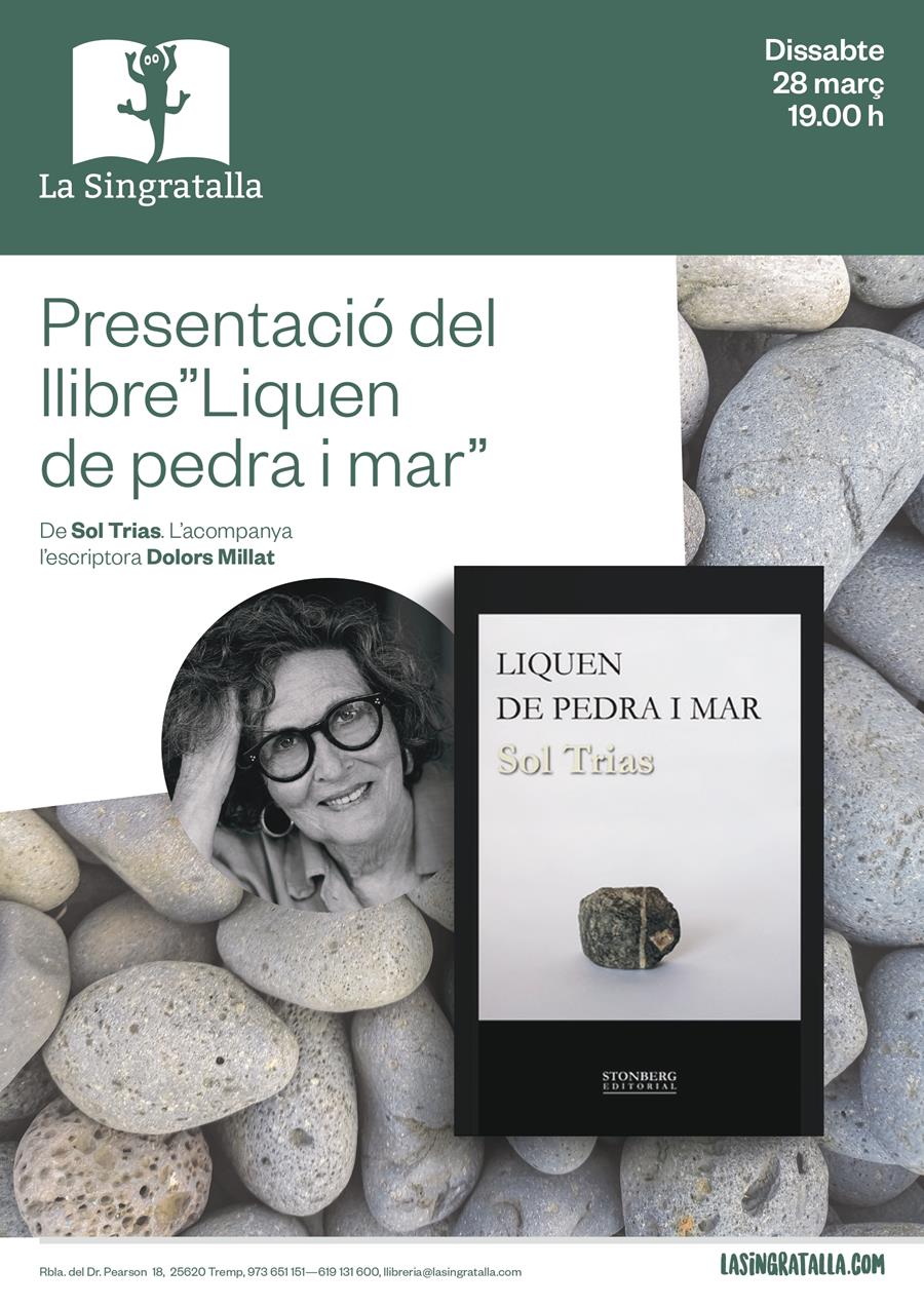 Presentació del llibre"Liquen de pedra i mar" de Sol Trias - 