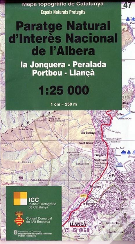 MAPA TOP.  PARATGE NATURAL L'ALBERA 1:25000 | 8414774320103