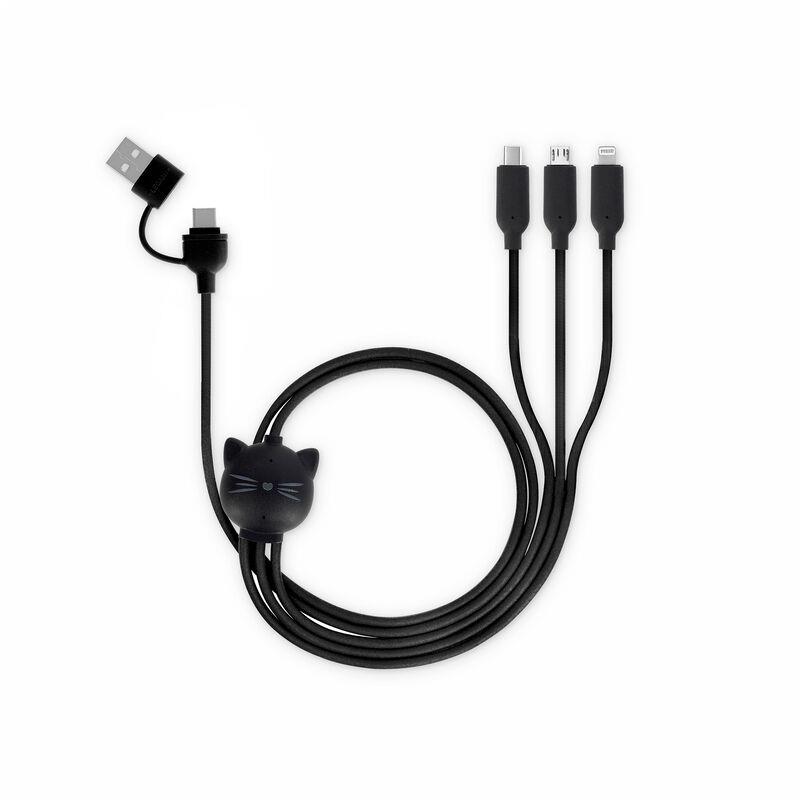 CABLE DE RECÀRREGA I SINCRONITZACIÓ 3 EN 1 KITTY | 8052694002077 | Llibreria Online de Tremp