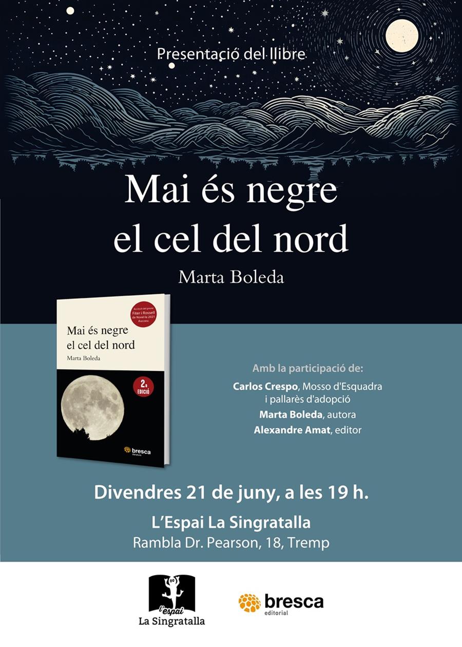 "MAI ÉS NEGRE EL CEL DEL NORD" de MARTA BOLEDA - Llibreria Online de Tremp
