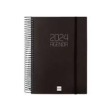 AGENDA ANUAL 2024 PAGINA DIA E10 1DP NEGRE OPAC | 8422952368212 | Llibreria Online de Tremp
