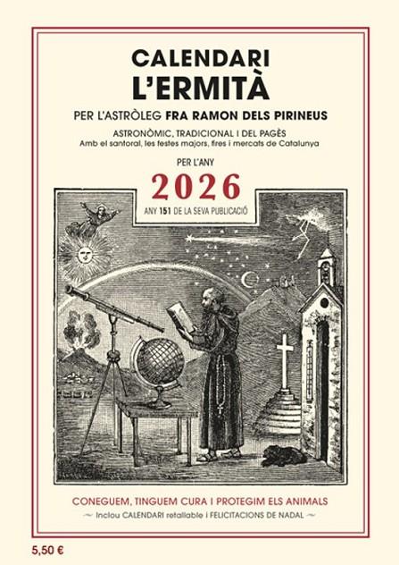 CALENDARI DE L'ERMITÀ, 2026 | 9788412798586 | VARIOS AUTORES | Llibreria Online de Tremp